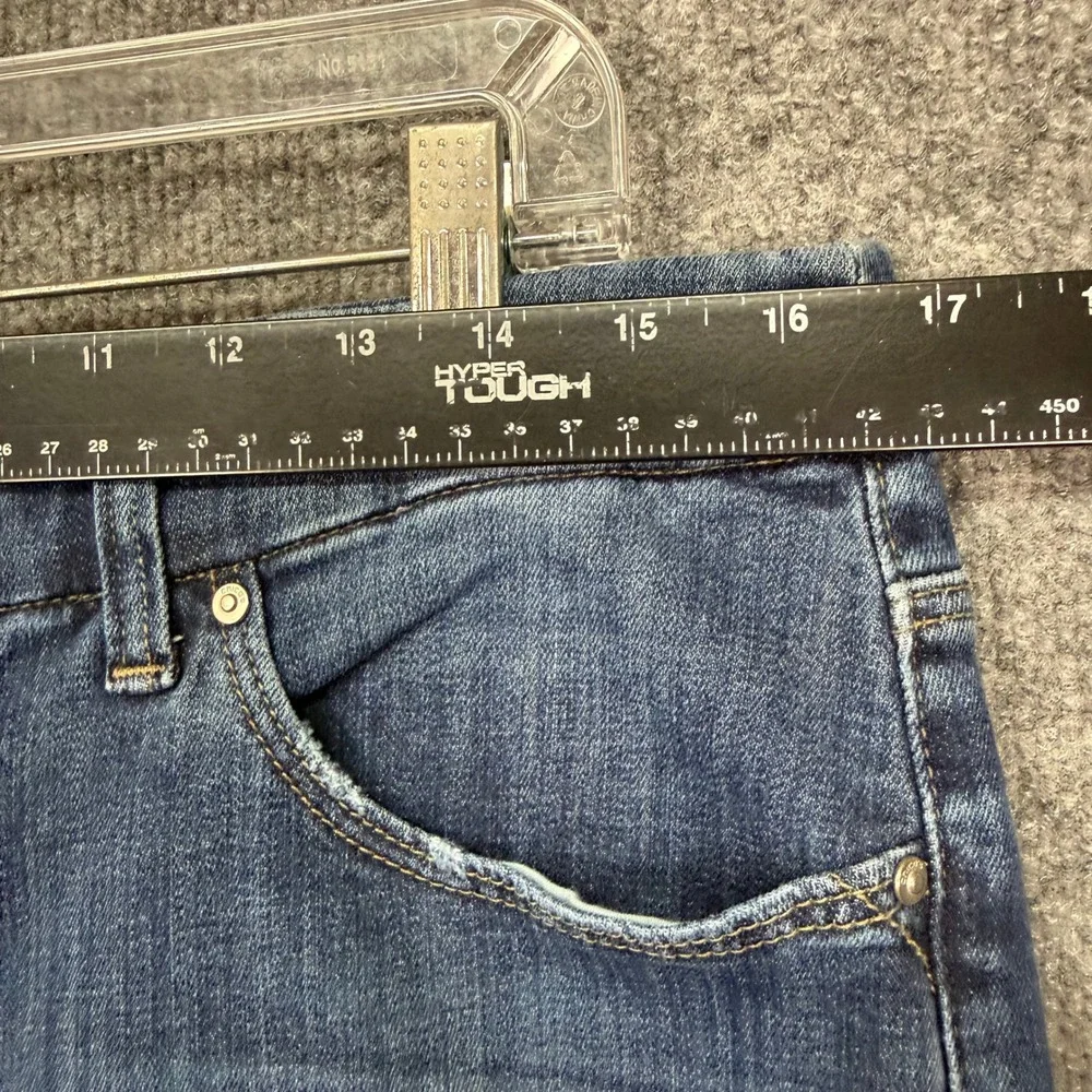Chicos Jeans 2 Womens‎ 12 Blue Dark Wash So Slimming Girlfriend Ankle Denim